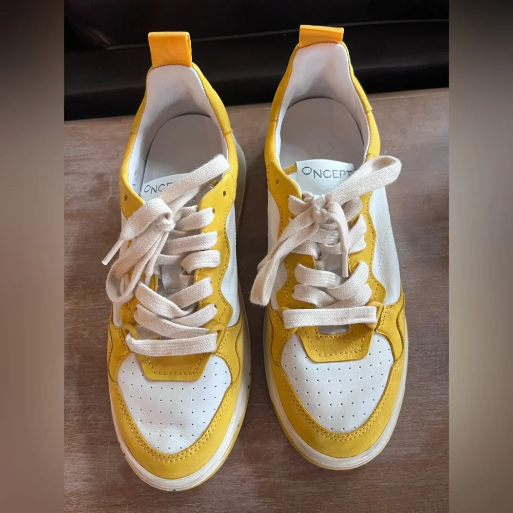 ONCEPT Women’s Phoenix Sneakers in White Yellow Maize Size 8 | Worn Once! - Picture 2 of 13